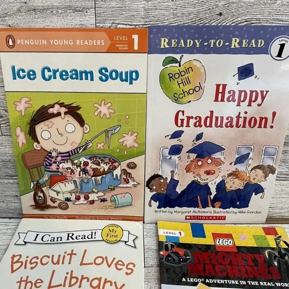 Lot Of 5 Books-Level 1 Readers-Softcover New - Picture 2 of 3